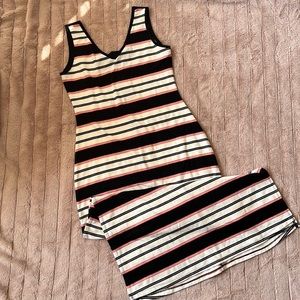🆕 Dynamite striped back cut-out maxi dress - size large